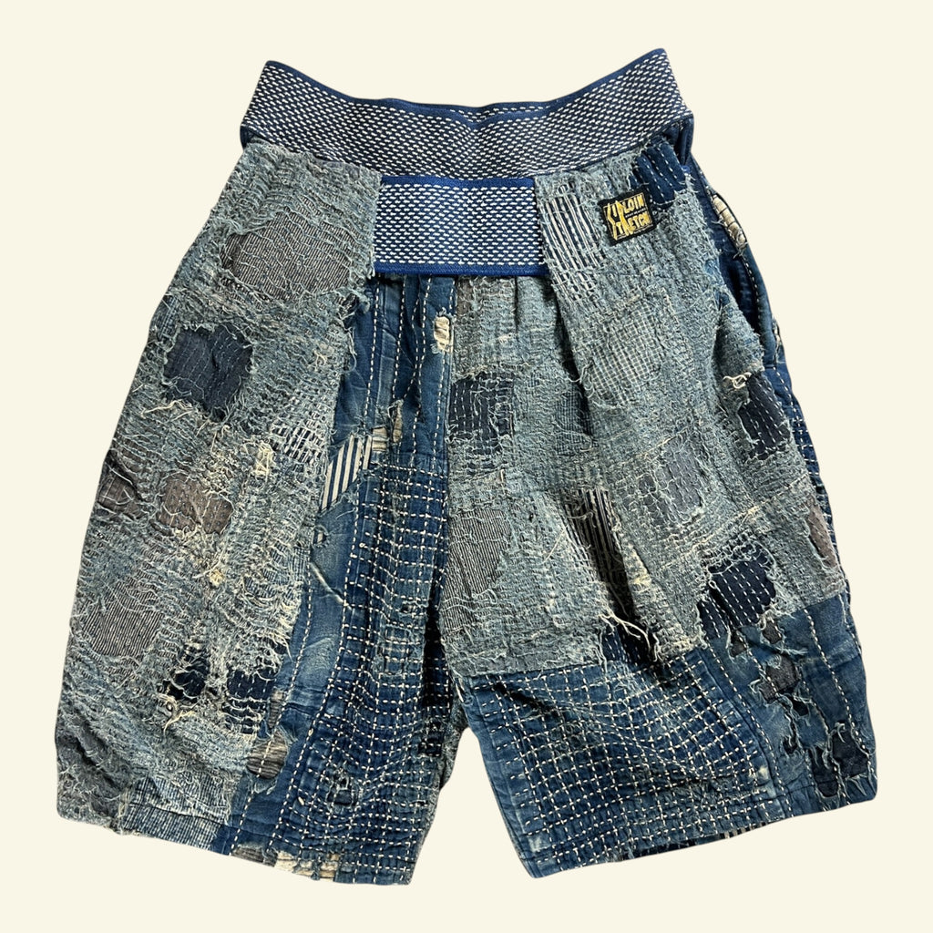 Kapital - Boro Crash Sirloin Old Man and the Sea Denim Shorts