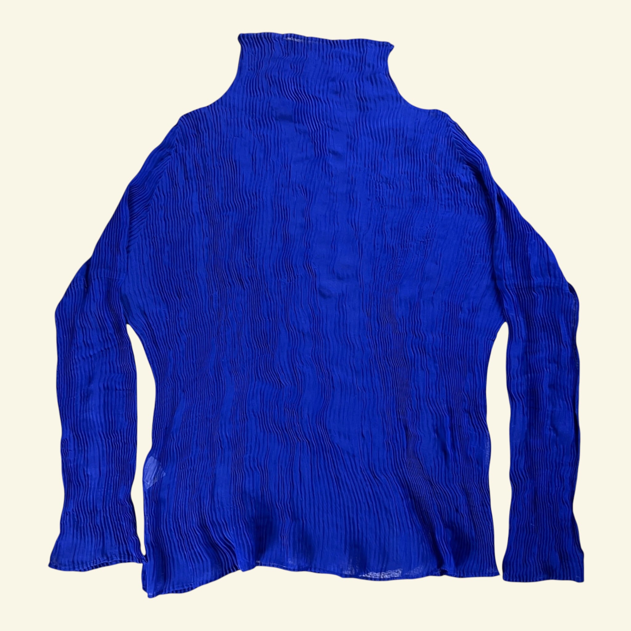 Issey Miyake - Chiffon Twist Sweater Blue
