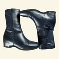 Issey Miyake Square Toe Sock Boots Navy