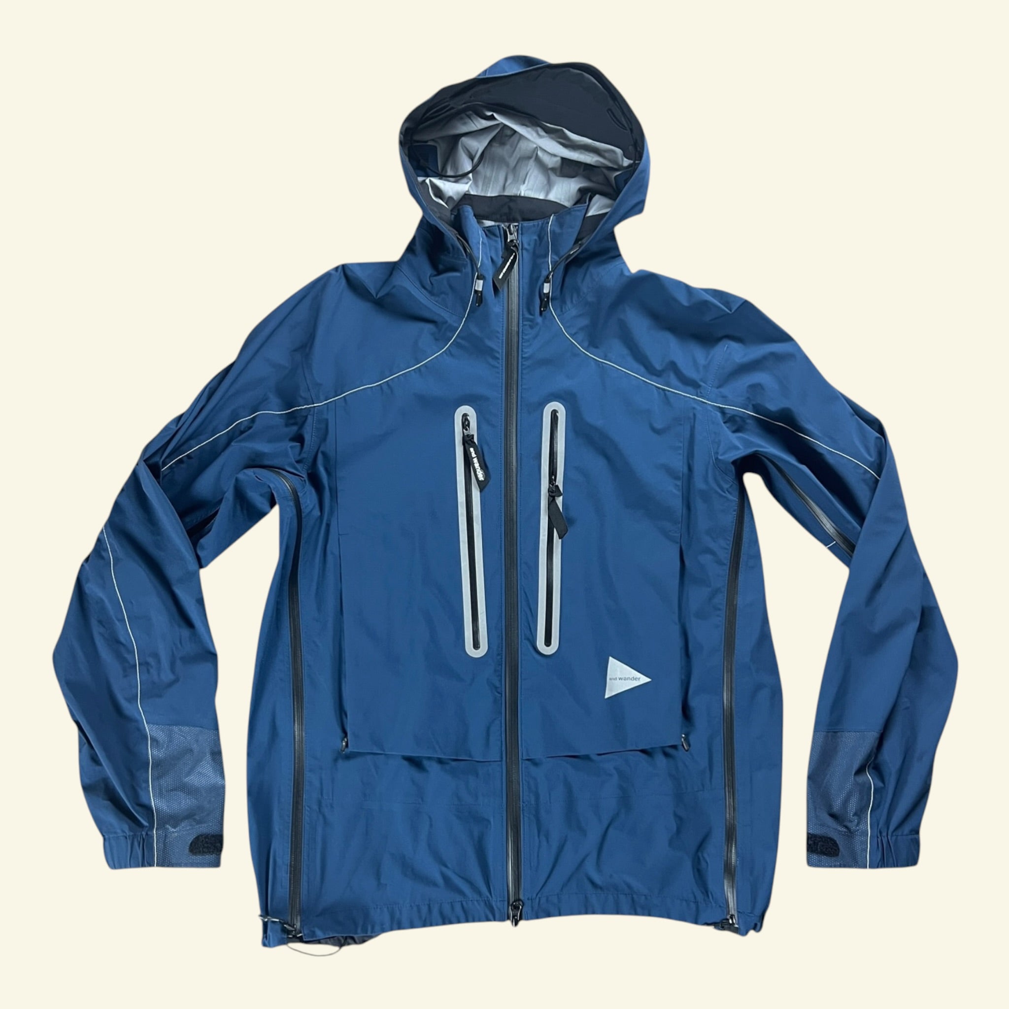 And Wander Pertex Shield Nylon Hooded Jacket