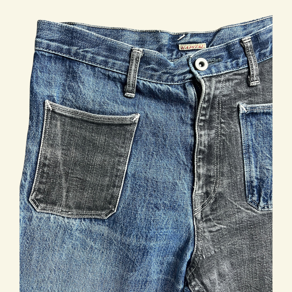 Kapital - Blue Patch Jeans