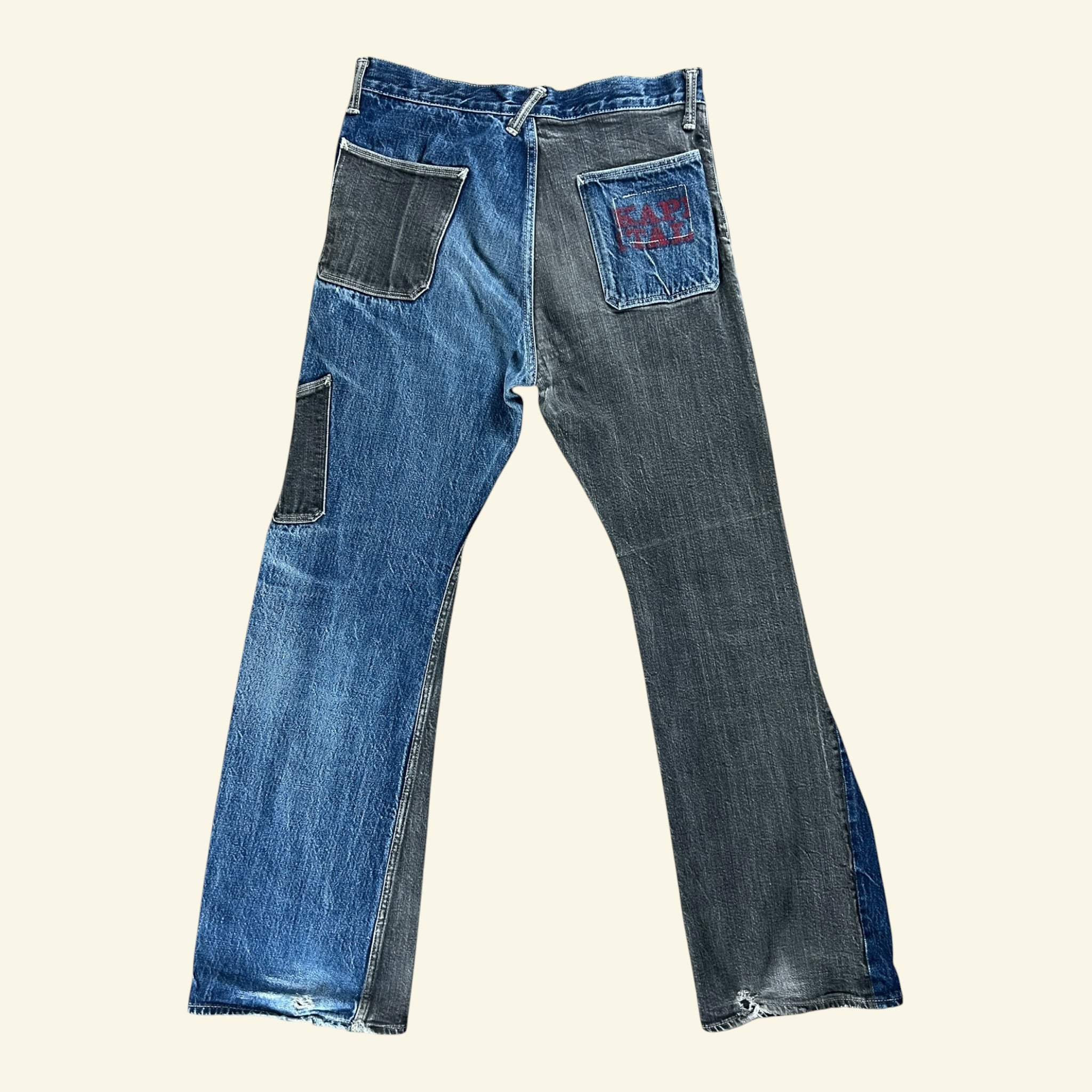Kapital - Blue Patch Jeans