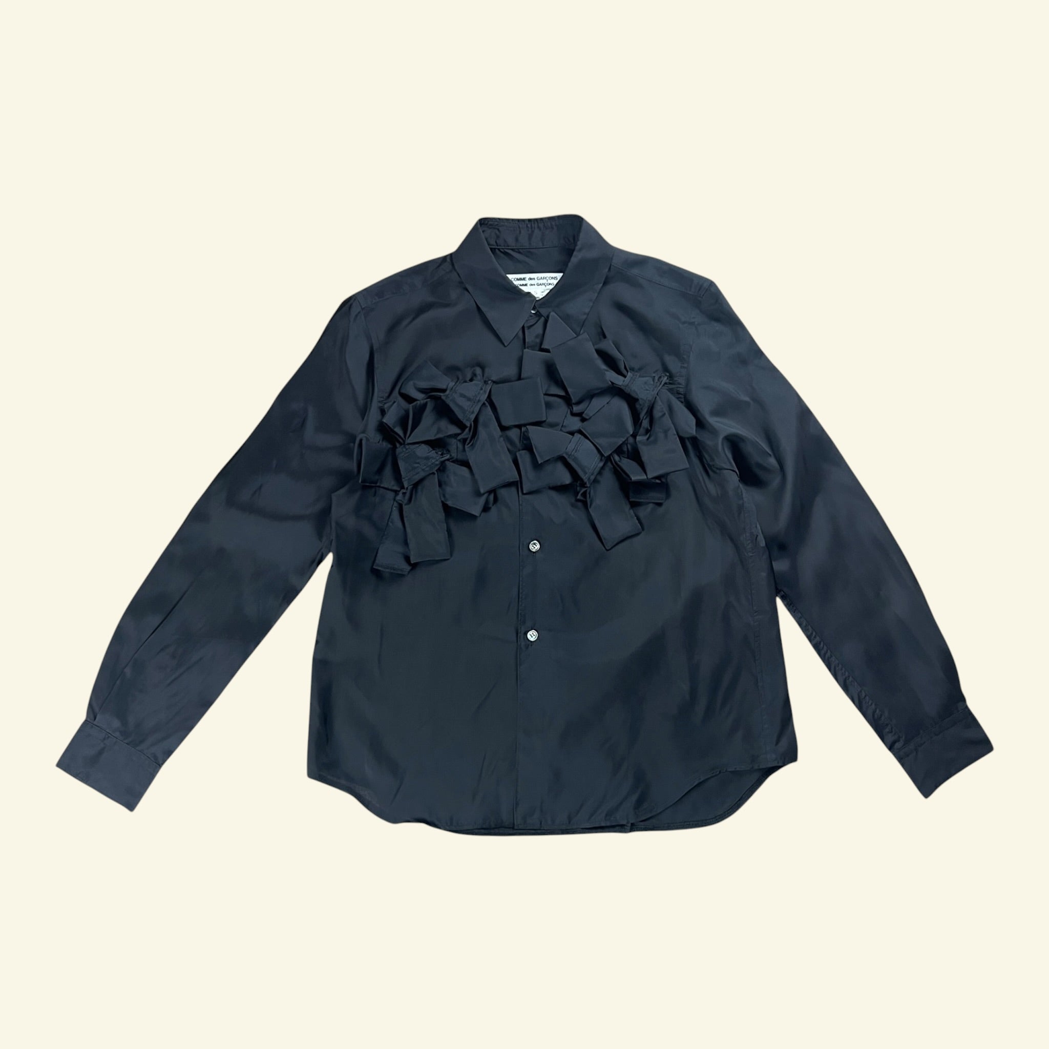 Comme des Garçons Bow Cupra Shirt Black AD23