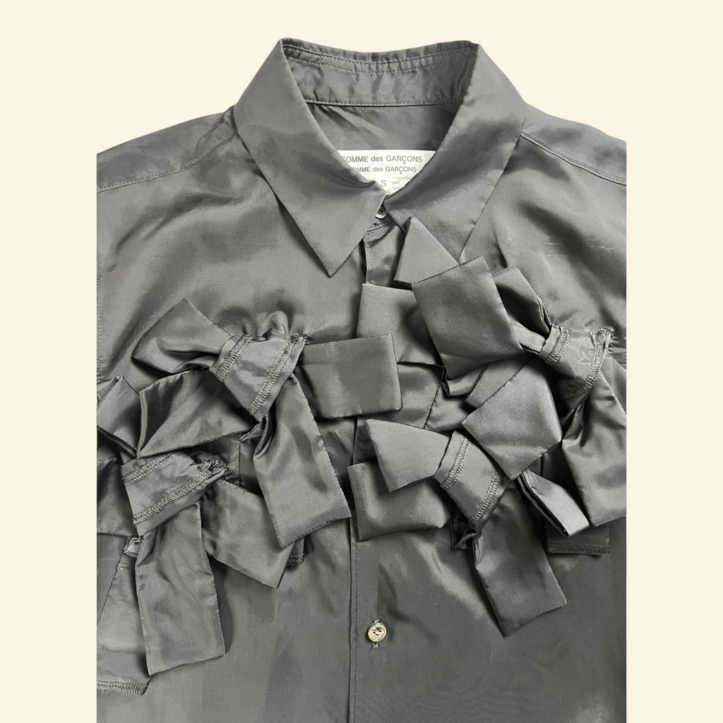 Comme des Garçons Bow Cupra Shirt Black AD23