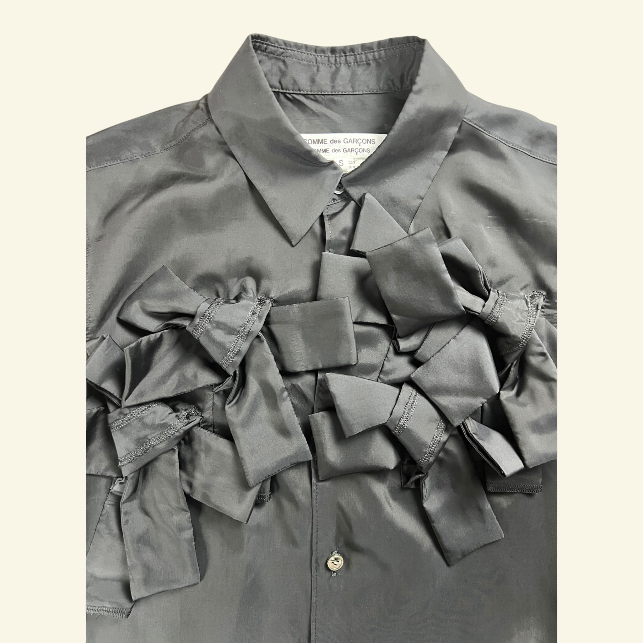 Comme des Garçons Bow Cupra Shirt Black AD23