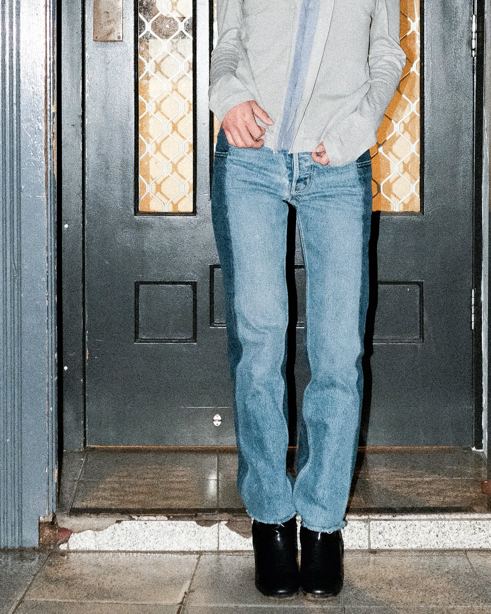 Helmut Lang - Two-tone Jeans