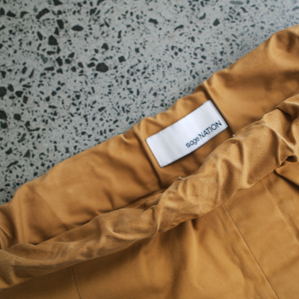 sage NATION - Box Pleat Trouser